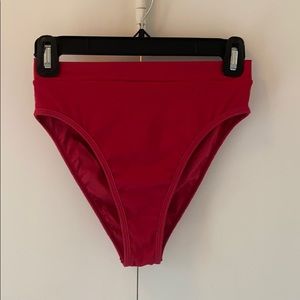 L Space ribbed Frenchi bikini bottom